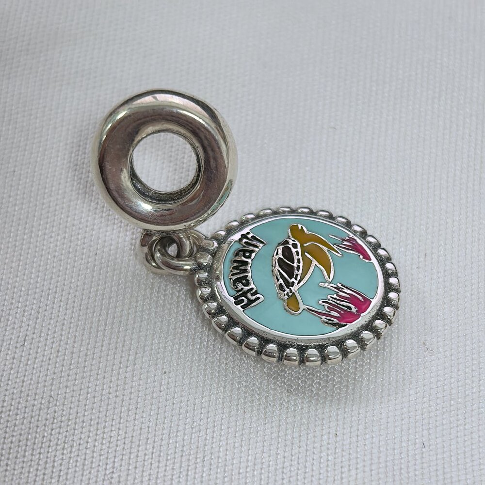 Pandora Hawaii Exclusive Charm Pendant, S925 Silver Jewelry - Picture 3 of 4